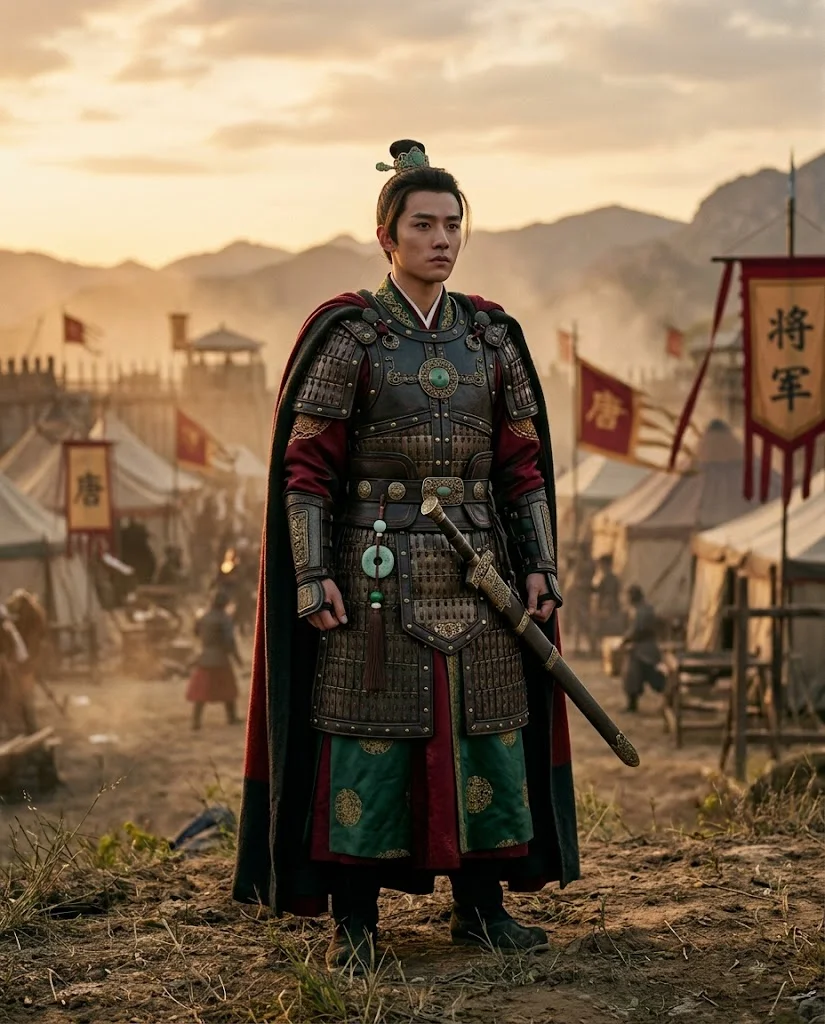 Pursuit of Jade — Frontier battlefield — male role in Tang-style battle armor